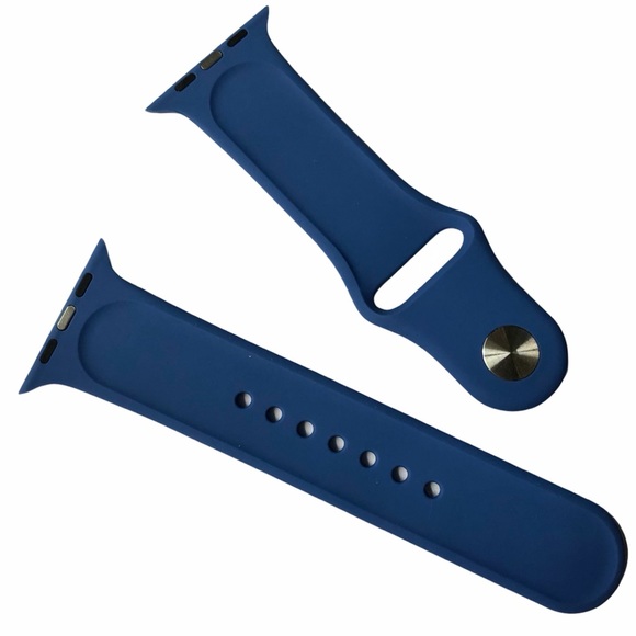 5/$20 NEW BLUE Silicone Sport Band Apple Watch 44/45/49 mm S/M - Picture 3 of 7